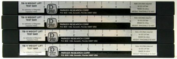 TB-10S-4  Weight Lift Test Bar (4) Bar Set 40-Lb. lift